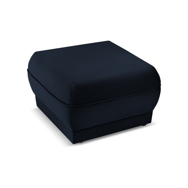Тъмносиньо кадифено табуретка Lando - Micadoni Home-image-3