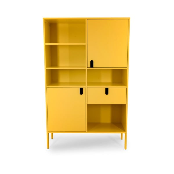 Жълт шкаф за книги 109x176 cm Uno - Tenzo