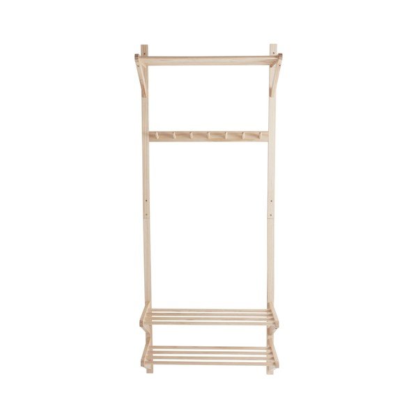 Комплект за коридор от масивен бор в светло естествен цвят 75x190x32 cm Cole – Jotex-image-2