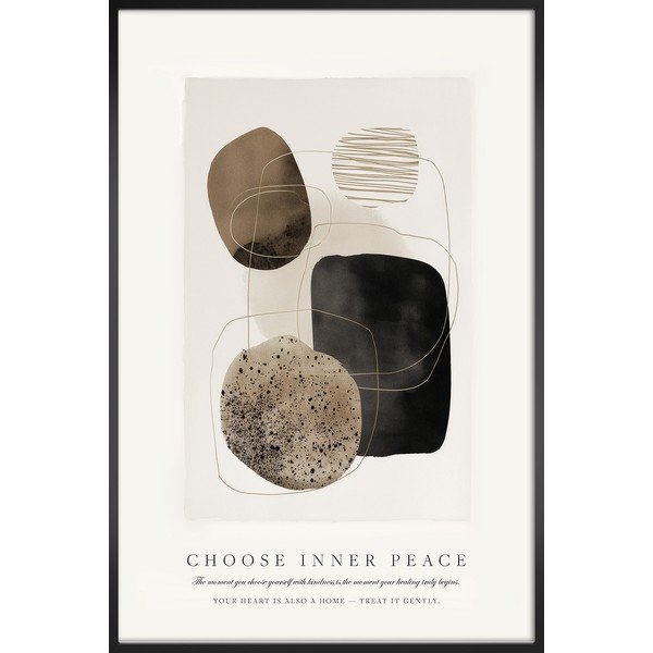 Печатна картина с включена рамка 60x90 cm Inner Peace – Styler