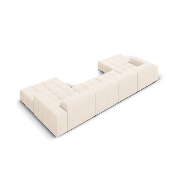 Кремав ъглов диван (U-образен) Chicago - Cosmopolitan Design-image-4