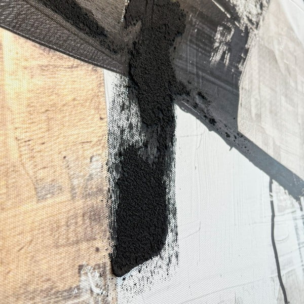 Картина с ръчно изрисувани елементи 70x100 cm Ash – Styler-image-4