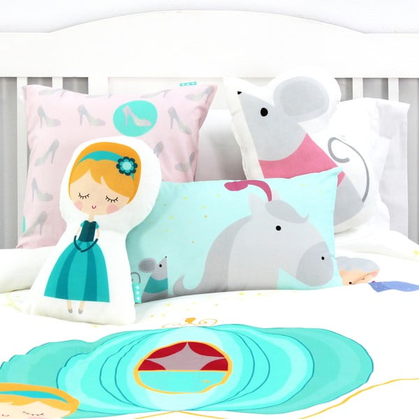 Детска памучна завивка и възглавница , 140 x 200 cm Pumpkin - Mr. Fox-image-3