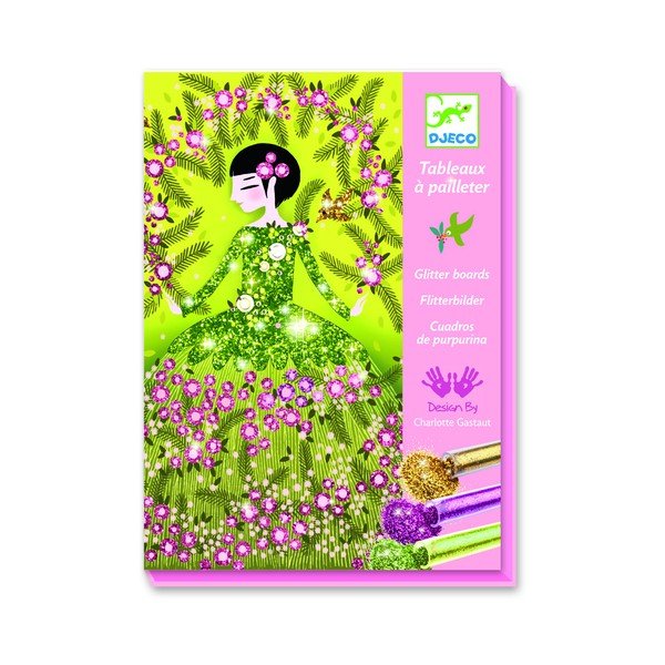 Детски творчески комплект за пясъкоструене Glitter dancers - Djeco-image-3