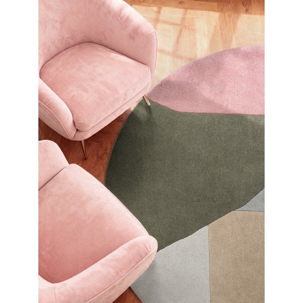 Ръчно изработен вълнен кръгъл килим ø 160 cm Westminster Curzon – Ted Baker-image-3
