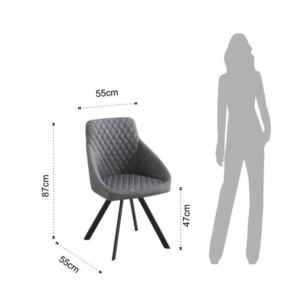 Sada 4 šedých židlí Tomasucci Tips-image-1