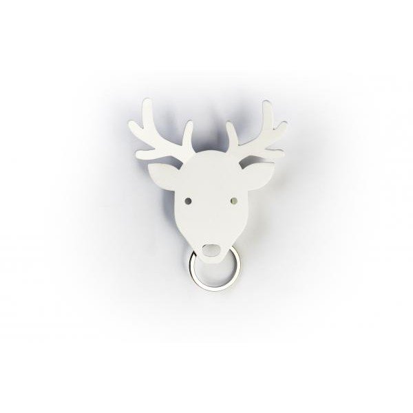 Věšáček na klíče QUALY Deer Key Holder, bílý-image-1