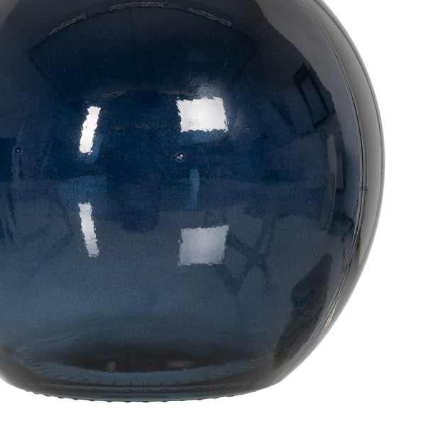 Тъмносиня ръчно изработена ваза (височина 18 cm) – Ixia-image-1