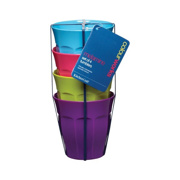 Sada 4 kelímků Kitchen Craft Colourworks, 225 ml-image-1