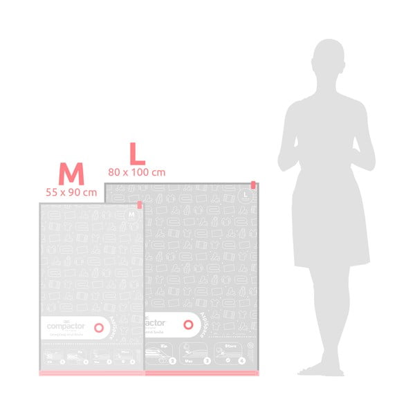 Вакуумни торбички в комплект от 5 броя Aspispace M/L – Compactor-image-4