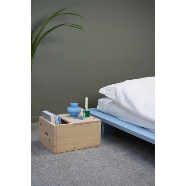 Нощно шкафче от масивен бор в естествен цвят Grab It – Karup Design-image-4