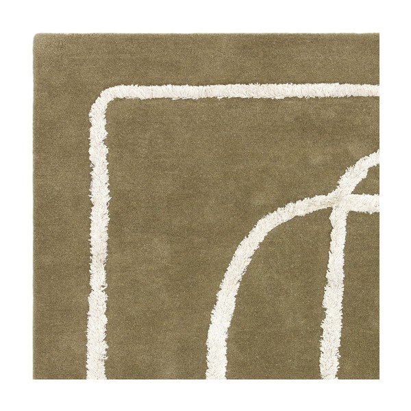 Зелен ръчно изработен вълнен килим 160x230 cm Matrix – Asiatic Carpets-image-3