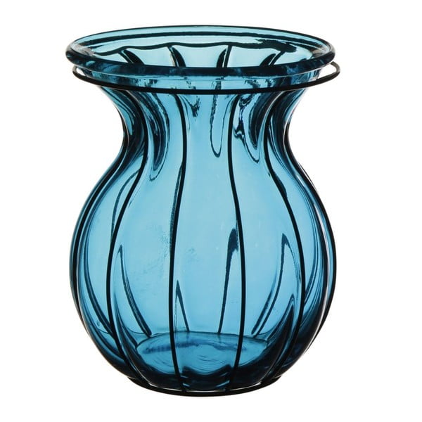 Váza Ecoglass Blue, 22x22x26 cm