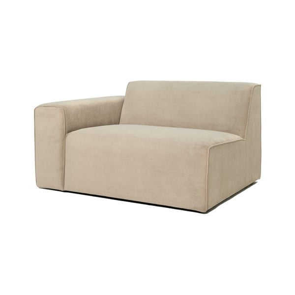 Бежов велурен модул на дивана (ляв ъгъл) Sting - Scandic-image-2