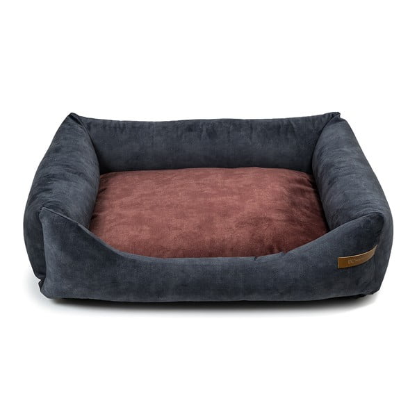 Бордо/тъмносиво легло за кучета 85x105 cm SoftBED Eco XL – Rexproduct