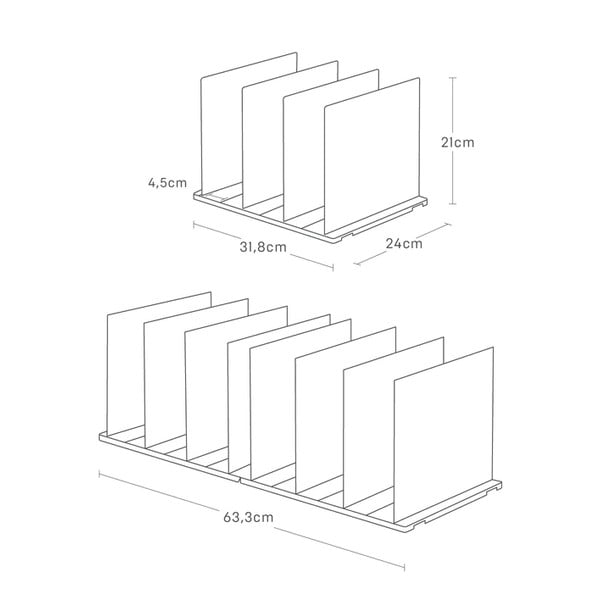 Пластмасови органайзери за гардероб в комплект от 2 бр. Smart – YAMAZAKI-image-3