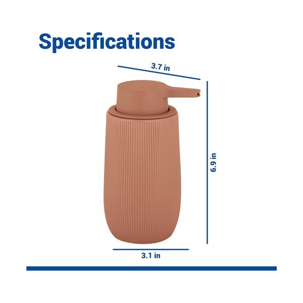 Кафяв пластмасов диспенсер за сапун 400 ml Fablo – Wenko-image-4