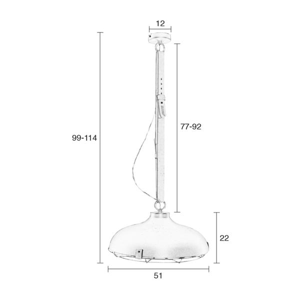 Тъмно сиво таванно осветително тяло , ⌀ 51 cm Dek - Zuiver-image-2