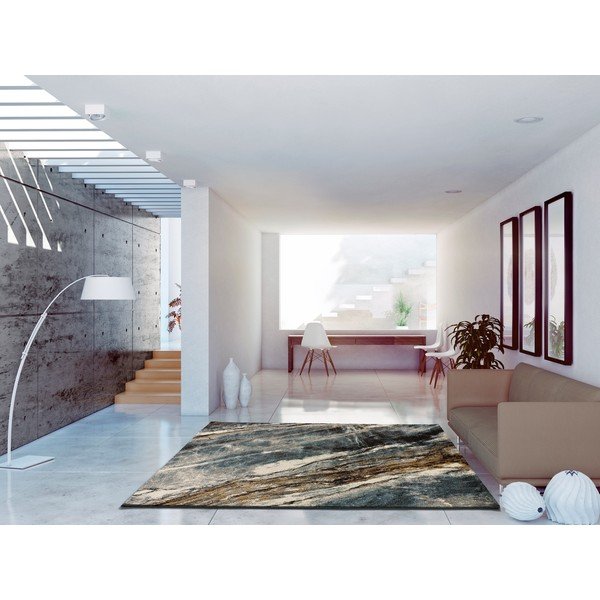 Сив килим 150x80 cm Marmol Madera - Universal-image-1