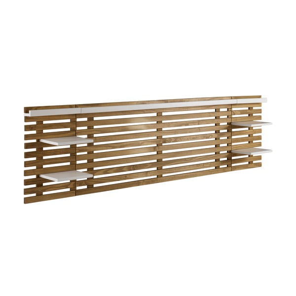 Табла за глава от бял/естествен бор 240x62 cm Nidra - Marckeric-image-2