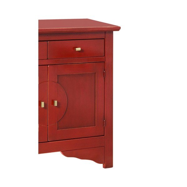 Červený příborník Evergreen House Credenza-image-4
