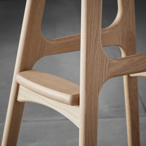 Въртящ се бар стол от естествена кожа 86 cm Buck - Hammel Furniture-image-4