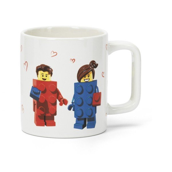 Бяла керамична детска чаша 300 ml Love – LEGO®
