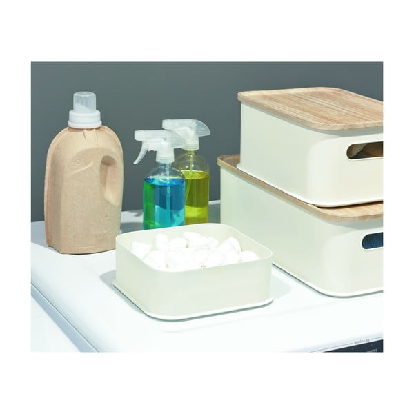 Бяла кутия за съхранение , 21,3 x 21,3 cm Eco - iDesign-image-2