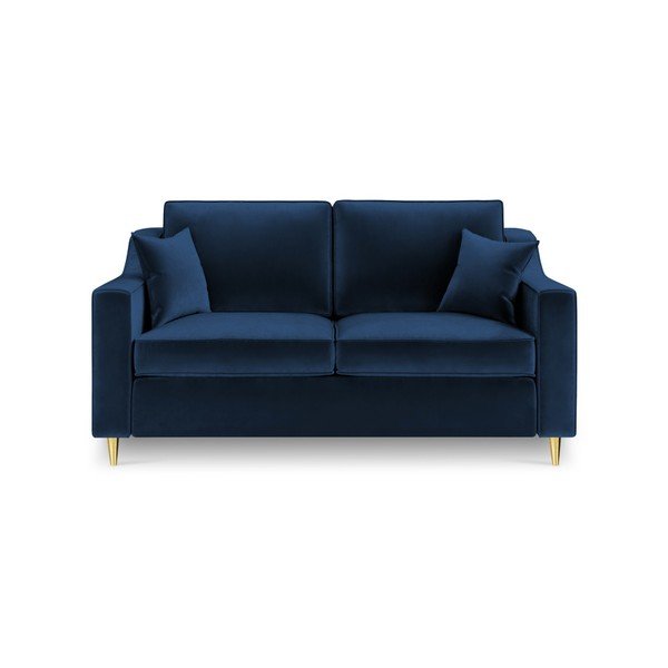 Тъмносин двуместен диван Marigold - Mazzini Sofas-image-1
