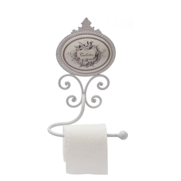 Бял стенен метален държач за тоалетна хартия – Antic Line