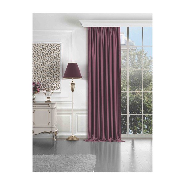 Розова полузатваряща се завеса 260x100 cm - Mila Home-image-3