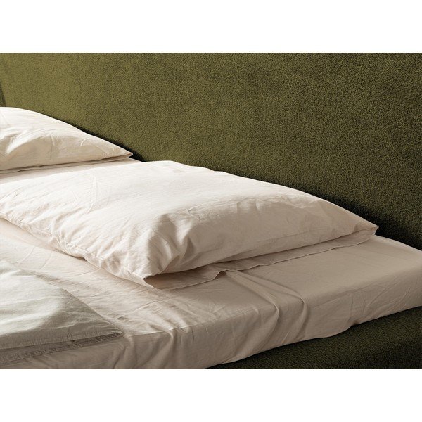 Тъмнозелено двойно тапицирано легло с включена подматрачна рамка 140x200 cm Makana – Makamii-image-3