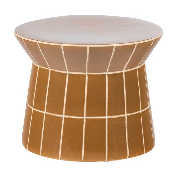 Керамична кръгла странична масичка ø 38 cm Plu – WOOOD