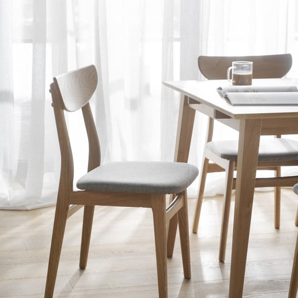 Трапезни столове в комплект от 2 броя в естествен цвят Rodham - Rowico-image-1