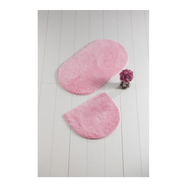 Комплект от 2 розови килимчета за баня Carrie Mismo - Foutastic