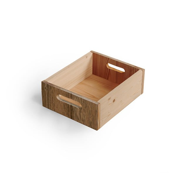 Dřevěný zásuvný box Antique Wood, výška 14,5 cm