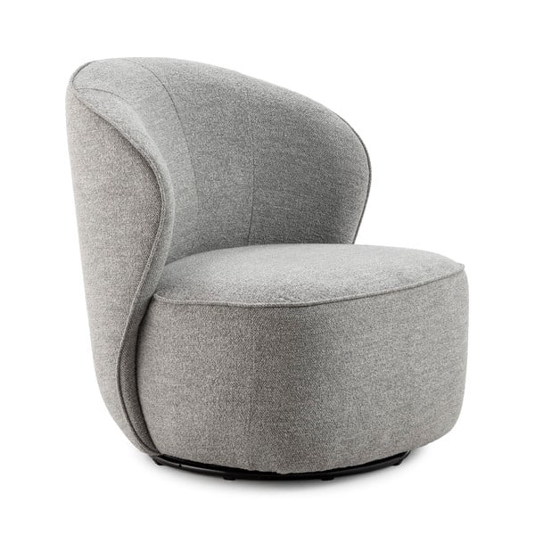 Светлосиво въртящо се кресло Edna – MOME