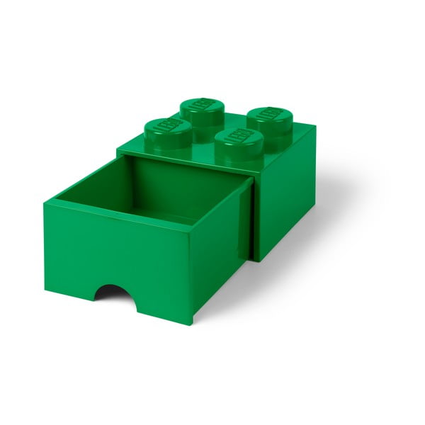 Зелена кутия за съхранение с чекмедже - LEGO®
