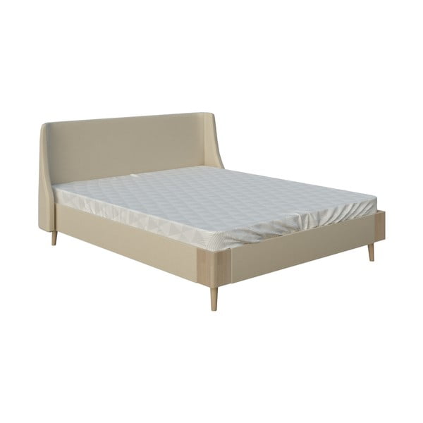 Бежово двойно легло , 180 x 200 cm Lagom Side Soft - ProSpánek
