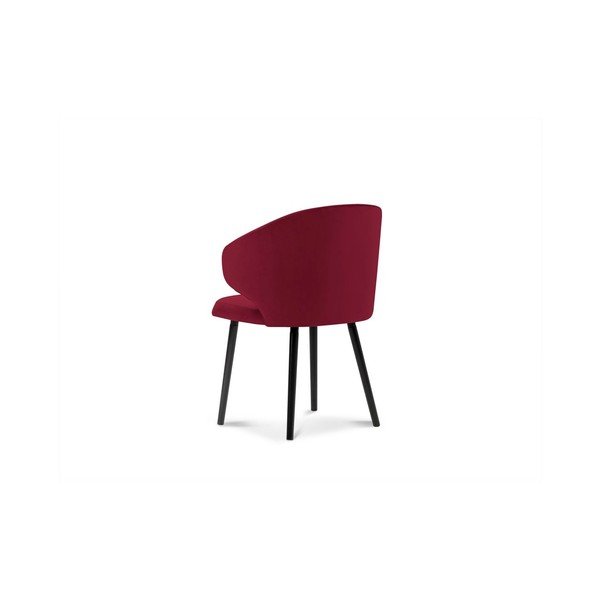 Червен трапезен стол с кадифена тапицерия Nemesis - Windsor & Co Sofas-image-2