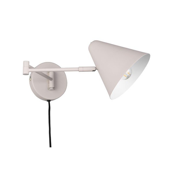 Стенна лампа с огъваща се структура за контакт в цвят слонова кост ø 15 cm Cosima – Trio