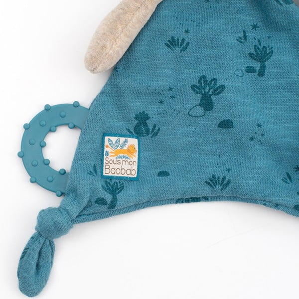 Синя подложка за спане Elephant - Moulin Roty-image-3
