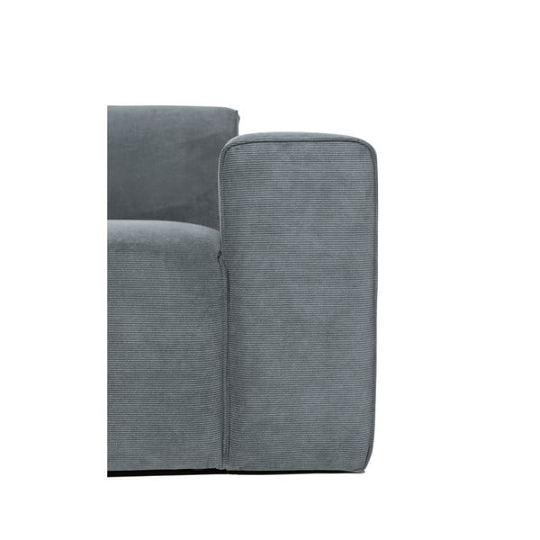 Сив модулен диван от рипсено кадифе (десен ъгъл) Sting – Scandic-image-3