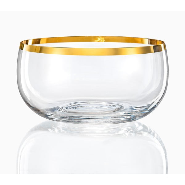 Комплект от 6 стъклени чаши, ø 21,95 cm Golden Celebration - Crystalex