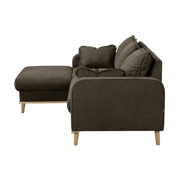 Кафяв ъглов диван (ляв ъгъл) Beata - Ropez-image-4