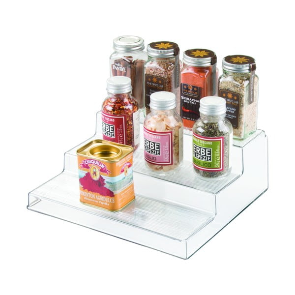 Прозрачна кухненска поставка на 3 нива , 22 x 25,5 cm Linus - iDesign