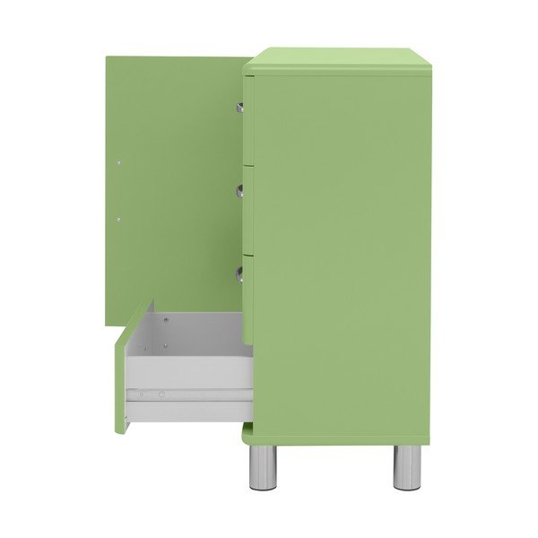 Зелен нисък скрин 98x92 cm Malibu - Tenzo-image-3