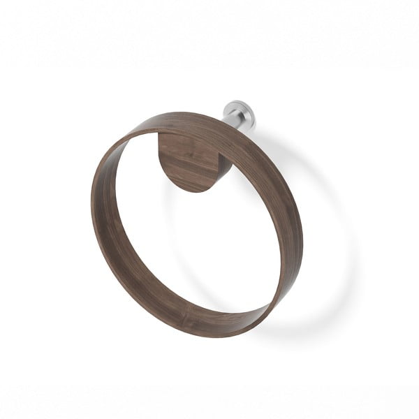 Стенна поставка за кърпи от орехово дърво Yoku - Wireworks-image-2