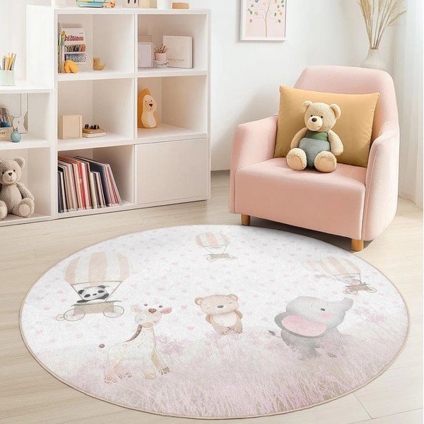 Детски килим подходящ за пране ø100 cm Dainty Animals – Mila Home-image-3