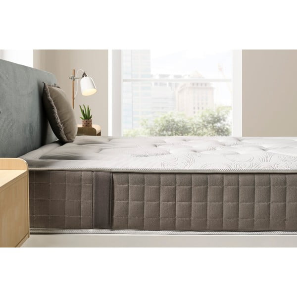 Твърд/средно твърд терморегулиращ матрак с пяна с две лица 200x200 cm HEXAFLEX GEL – Moonia-image-1